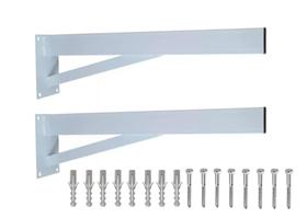 Suporte Grapa Para Pia Parafusar Super Reforçado mão francesa com 2 Unidades e Kit de instalação Suporte Grapa Para Pia Parafusar Super Reforçado mão francesa com 2 Unidades e Kit de instalação
