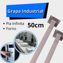 Suporte Grapa Pra Bancada 2uni 50cm Suporte Grapa Pra Bancada 2uni 50cm