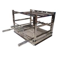 Suporte Grelhas Espetos Em Inox Churrasqueira Pantheon Cód. 912A 50R ESP - Pantheon Inox