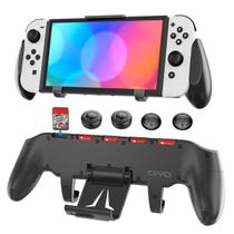Suporte Grip para Nintendo Switch e OLED OIVO com 5 slots de jogo