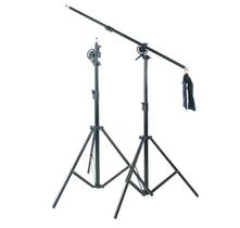 Suporte Grua,Tripé Profissional p/ iluminação De Studio em alumínio c/ 3 m de altura máxima, rosca 1