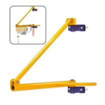 Suporte Guincho Menegotti Prime 600kg ou 1000kg Aço Carbono Reforçado Fixação Segura Montagem Fácil Pintura Eletrostática Para Obra Construção Civil