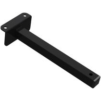 Suporte Haste De Refletor Led Fachada 20 CM Preto Base L Suporte Haste De Refletor Led Fachada 20 CM Preto Base L