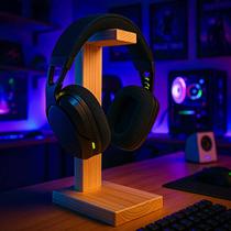 Suporte Headset Fone Minimalista Decoração Quarto Home Office
