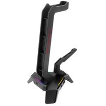 Suporte Headset Redragon Scepter Elite, RGB, Preto - HA311