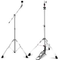Suporte Hi-Hat e conjunto de suportes Boom Cymbal Steel atualizado Suporte Hi-Hat e conjunto de suportes Boom Cymbal Steel atualizado