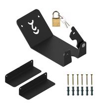 Suporte horizontal para bicicleta com sistema antifurto preto Suporte horizontal para bicicleta com sistema antifurto preto