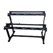 Suporte Horizontal Para Dumbbells Profissional 5 Pares Preto Academia Suporte Peso Halteres