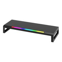 Suporte Iluminado Para Monitor e Notebook Bright Led 7 Cores SMN003 Ergonômico Anatômico