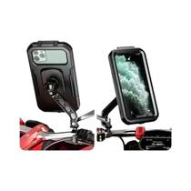 Suporte Impermeável para Celular de Motocicleta - Rotação 360° Ajustável