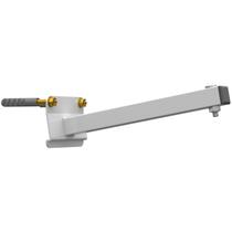 Suporte Inclinação Haste De Refletor Led Parede Fachada Banner Base Inclinada 20 Cm Branco