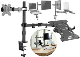 Suporte individual de mesa para 01 monitor e 01 notebook - tsm300 Suporte individual de mesa para 01 monitor e 01 notebook - tsm300