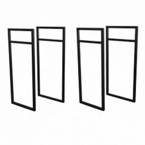 Suporte Industrial 36cm Preto Kit Com 4 Unidades Suporte Industrial 36cm Preto Kit Com 4 Unidades