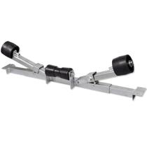 Suporte inferior de reboque de barco VidaXL em aço revestido de zinco ajustável Suporte inferior de reboque de barco VidaXL em aço revestido de zinco ajustável