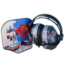 Suporte Infinity 26 DB com Abafador de Ruidos cinza de 26 DB para Autistas Suporte Infinity 26 DB com Abafador de Ruidos cinza de 26 DB para Autistas