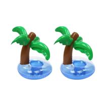 Suporte Inflável Rosa Para Bebidas Em Formato De Flamingo, Boia De Piscina, Porta-Copos, 1-5 Peças,