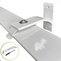 Suporte Inove Trilho Suiço Duplo Alongado Instalação Parede Cortina Wave Kit com 1.2.3.4.5.6 Un