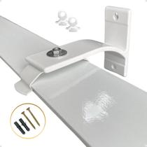 Suporte Inove Trilho Suiço Duplo Instalação Parede Cortina Wave Kit com 1.2.3.4.5.6 Un