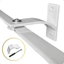 Suporte Inove Trilho Suiço Simples Instalação Parede Cortina Wave Kit com 1.2.3.4.5.6 Un