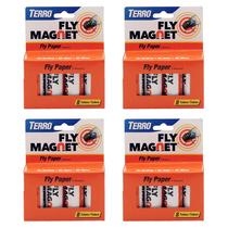 Suporte interno Fly Trap Terro T518 com 8 tubos, pacote com 4