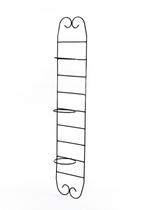 Suporte Jardim Vertical de Parede para Plantas com arcos 10 cm p 3 vasos em Ferro Suporte Jardim Vertical de Parede para Plantas com arcos 10 cm p 3 vasos em Ferro
