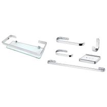 Suporte Kit De Acessório Para Banheiro 6 Peças