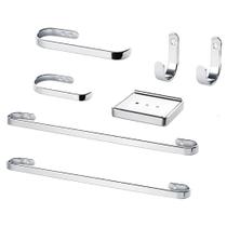 Suporte Kit De Acessórios Para Banheiro 7 Peças Suporte Kit De Acessórios Para Banheiro 7 Peças