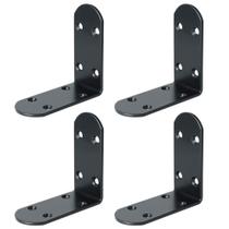 Suporte L Alise em aço inoxidável preto para prateleiras (8,5 x 8,5 cm) Suporte L Alise em aço inoxidável preto para prateleiras (8,5 x 8,5 cm)