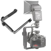 Suporte L Duplo Montagem Universal 1/4' para Flash e Câmera Suporte L Duplo Montagem Universal 1/4' para Flash e Câmera