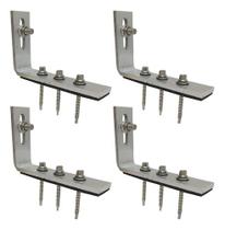 Suporte L P/ Telha Metálica/shingle Energia Solar - 4 Peças