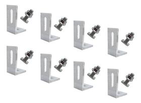 Suporte L + Parafuso Martelo M8x25mm Energia Solar - 8 Un Suporte L + Parafuso Martelo M8x25mm Energia Solar - 8 Un
