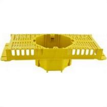 Suporte Laje Com Caixa Brascom 25Cm Piso Amarelo - Kit C/10 Pecas