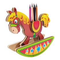 Suporte Lápis Educativo Infantil Maninho Brinquedos Cavalo