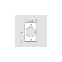 Suporte Lateral Aberto 2212 para Tubo Redondo Alumínio Fosco