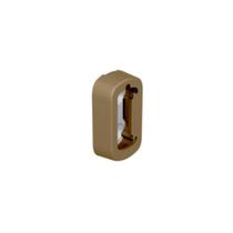 Suporte Lateral Bastão Cabideiro Vesto 28x12mm Acabamento Champagne Claro Rometal