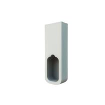 Suporte Lateral Fechado 2221 para Tubo Cabideiro Oval Alumínio Fosco Suporte Lateral Fechado 2221 para Tubo Cabideiro Oval Alumínio Fosco