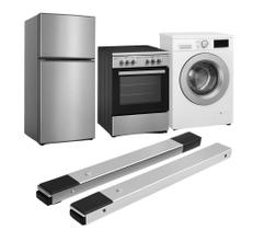 Suporte Levantador de Móveis Geladeira Fogão Máquina de Lavar Com Rodinhas Ajustável