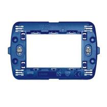 Suporte Living Light 4X2 3 Módulos Azul - Bticino Suporte Living Light 4X2 3 Módulos Azul - Bticino