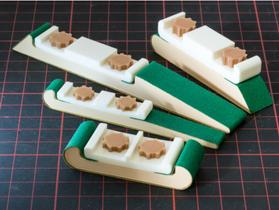 Suporte Lixa 4 Peças - Precisão Profissional Artesanato Preto