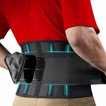 Suporte lombar FEATOL para alívio da dor lombar, suporte lombar para homens