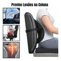 Suporte Lombar para Proteção Diária da Coluna Sentado - Encosto Ergonômico para Escritório Home
