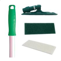 Suporte LT Verde Limpa Tudo com Fibras e Cabo Verde 1,40mt Aluminio Suporte LT Verde Limpa Tudo com Fibras e Cabo Verde 1,40mt Aluminio