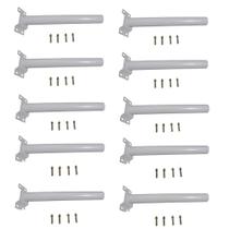 Suporte Luminaria Solar Barra Poste Kit 10 Und Aço Rua Quintal Jardim Suporte Luminaria Solar Barra Poste Kit 10 Und Aço Rua Quintal Jardim