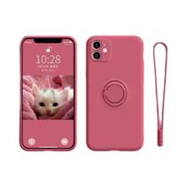 Suporte Magnético De Silicone Líquido Para Dedo Para Capas De iPhone 17 16 15 14 13 12 11 pro Mini
