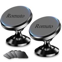 Suporte magnético de telefone Romuto para painel de carro, pacote com 2 Suporte magnético de telefone Romuto para painel de carro, pacote com 2
