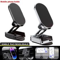 Suporte Magnético Dobrável Telefone Carro Metal Universal Móvel Montagem Magnética Respiradouro Ar