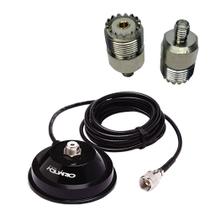 Suporte Magnético Imã Com Cabo 4 Metros + Adaptador Sma Femea x Uhf Fêmea Suporte Magnético Imã Com Cabo 4 Metros + Adaptador Sma Femea x Uhf Fêmea