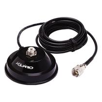 Suporte Magnetico Para Antena Movel Aquario M-700K Base Magnetica Com Cabo Rg058 De 4 Metros