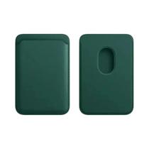 Suporte Magnético Para Cartões E Carteira Para iPhone Magsafe, Capa Segura De Silicone E Couro Com