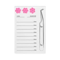 Suporte Magnético Para Extensão De Cílios Em Acrílico Com Bandeja Para Cola E Almofada Para Cílios